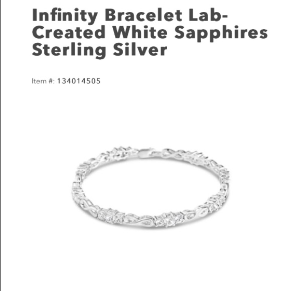 SOLD Kay Jewelers Infinity Bracelet